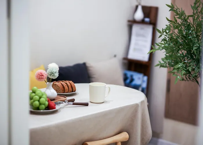 Jini Linen House Hongdae, 2br & 3 Queen Beds Apartamento
